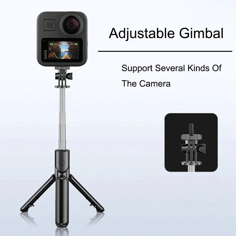 Phone Holder Wireless Selfie Stick Tripod 360 Degree Rotation Support For iPhone Xiaomi Samsung Mobile Phone Live Video Stand
