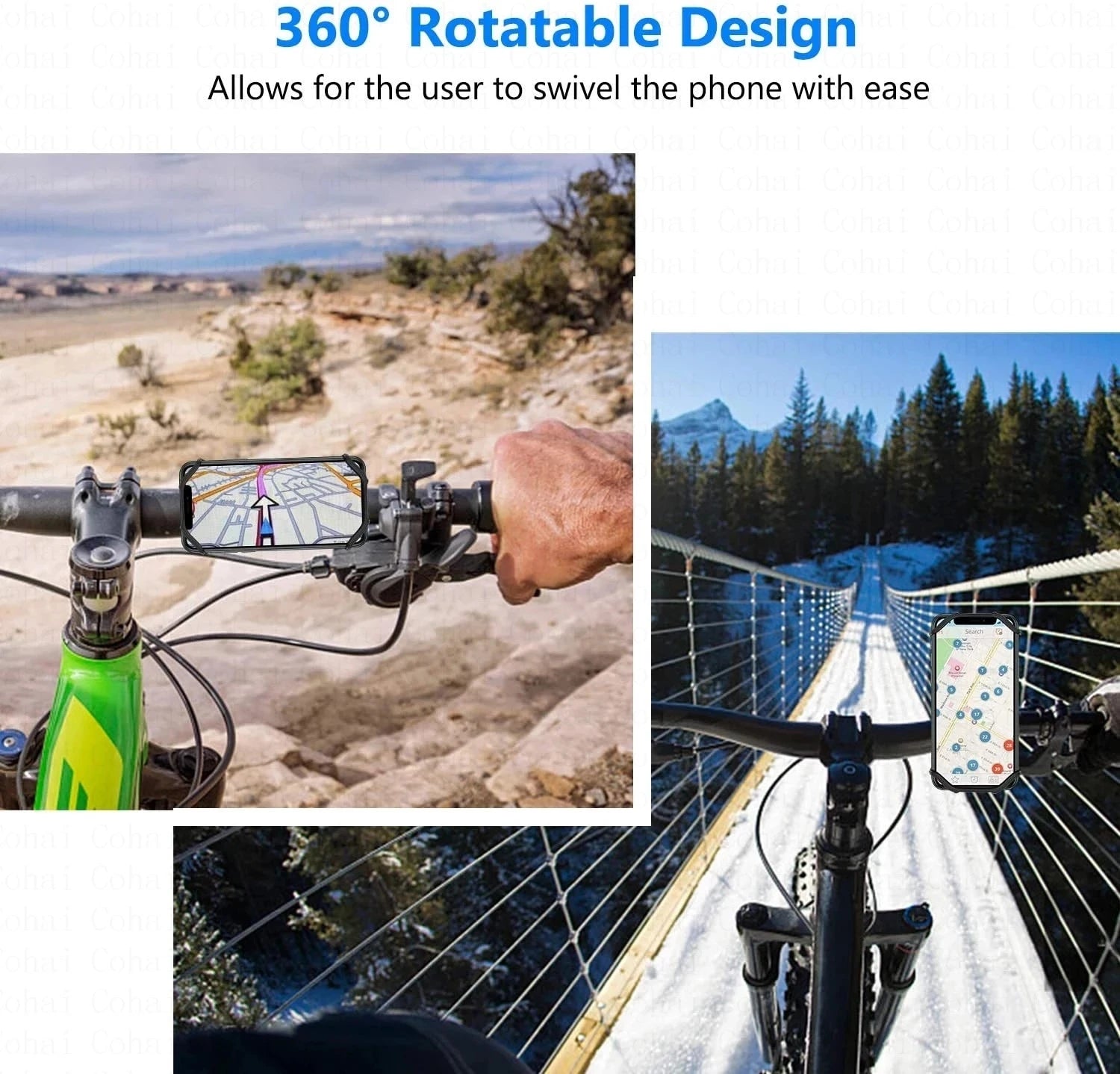 Bike Phone Holder Bicycle Mobile Cellphone Holder Motorcycle Suporte Celular For iPhone Samsung Xiaomi Gsm Houder Fiets