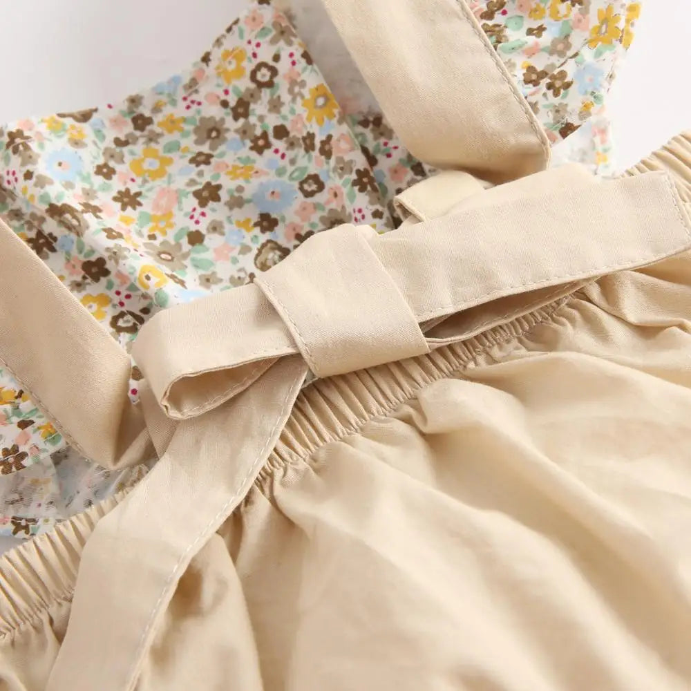 Sanlutoz Baby Girls Floral Bodysuits Summer Infants Clothing Sleeveless Toddler Girls Onesies Cute