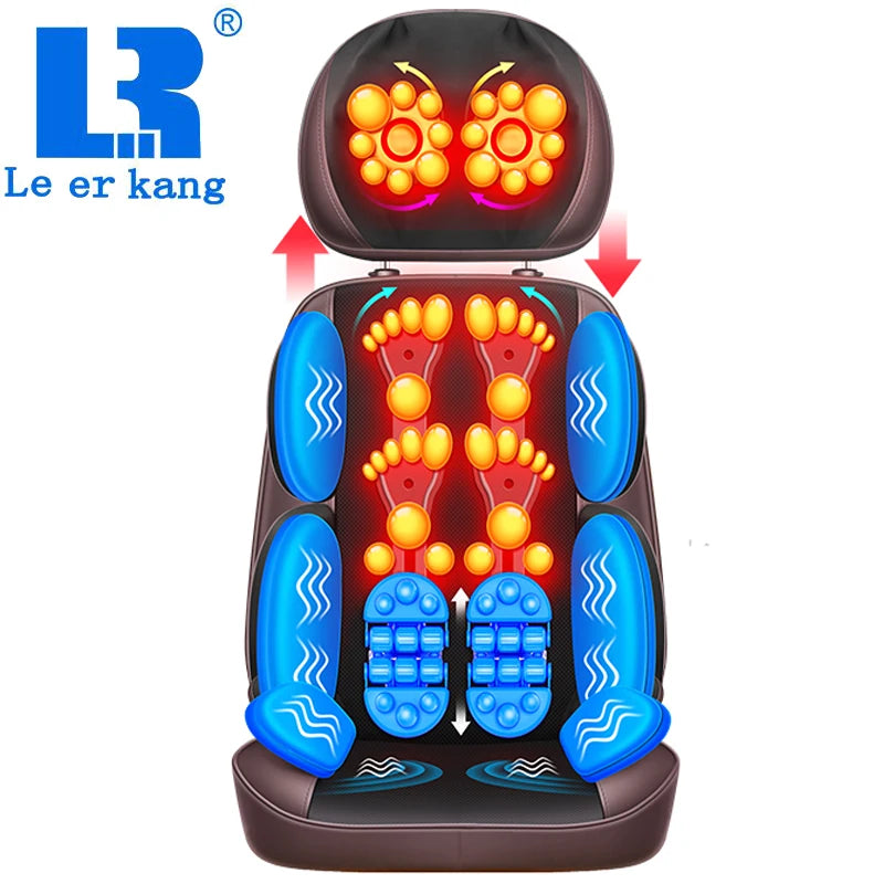 2024 Electric Full Body Massage Chair Neck Back Waist Massage Cushion Heat & Vibration Massage Pad as a Gift for Wife Parents