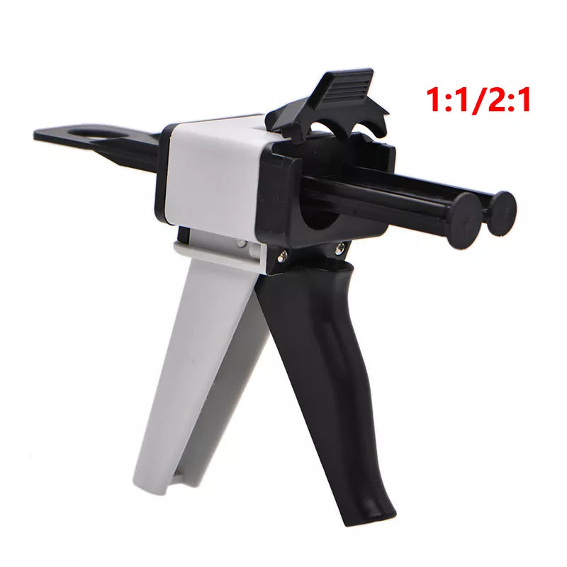 Dental Impression Mixing Dispensing Gun Universal Dispenser Gun 1:1/1:2 Silicon Rubber Dispenser Gun 10:1 Dentist Tools