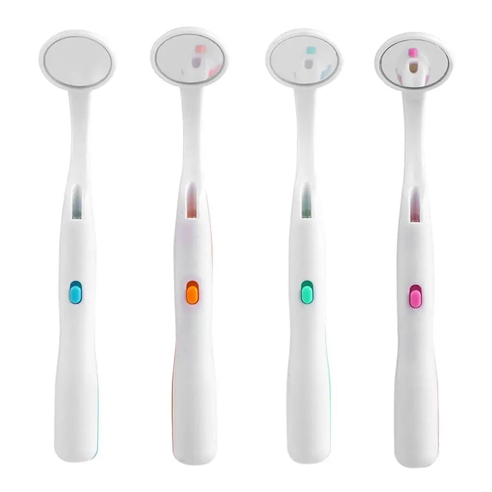 LED Dental Lamp Led Light Inspect Instrument Checking Mirror Dentist Oral Super Bright Anti-fog Mouth Mirror Tooth