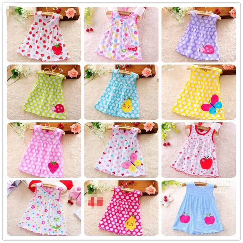 New Baby Summer Dress Kids clothes girls Cotton Princess Frock for Girl Clothing Girls Clothes 0-2 Years Skirt Toddler Dresses
