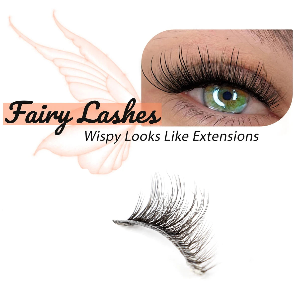 Half Lashes Mink Eyelashes Natural Soft Cat Eye False Eyelashes Long Wispy 3D Mink Lashes Makeup Eyelash Extension Fake Lashes