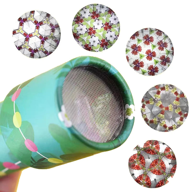 1/3pcs Versatile Cartoon Rotary Double Section Kaleidoscope Classic Toys Kids Educational Logic Training Props Interactive Gifts