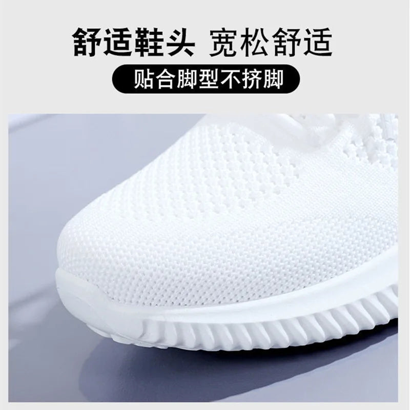 Casual Flats for Women: Breathable Mesh and Soft Sole, Comfortable Breathable Mesh Shoes
