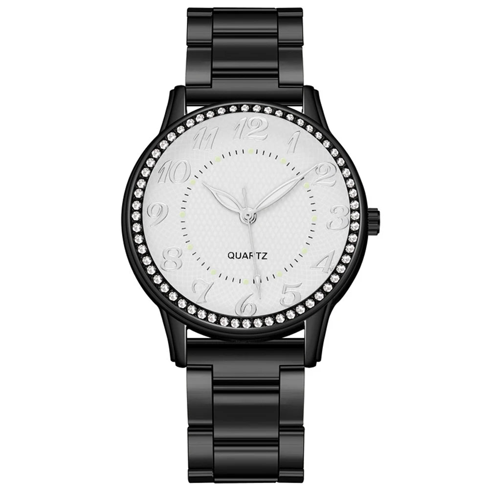 Elegant Dress Mesh Belt Rhinestones Quartz Watches  Luxury  Bracelet Quartz Watches for Women  BusinessClock Relogio Feminino