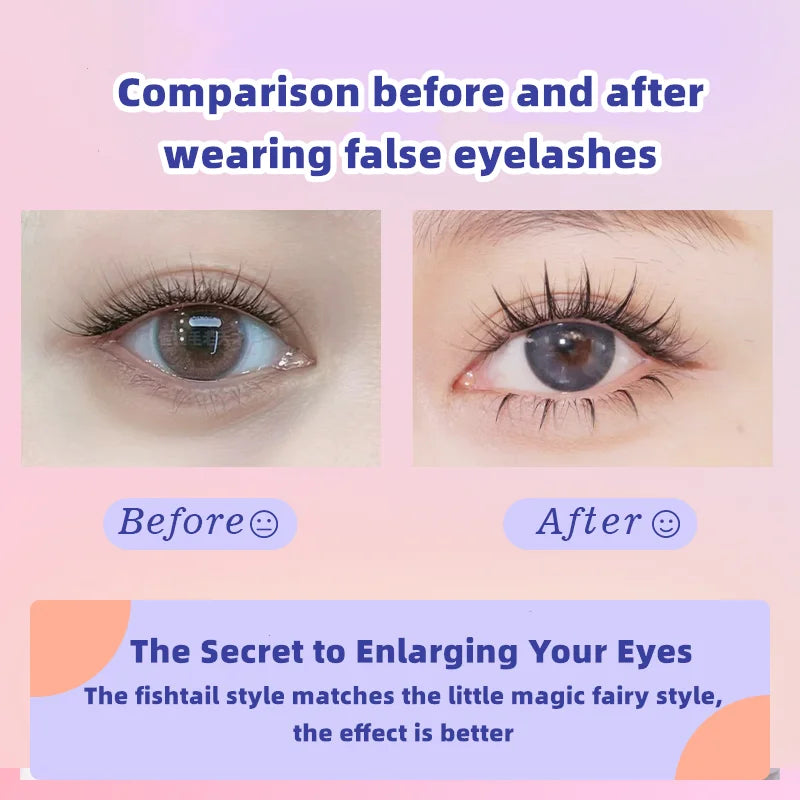 XMX Eyeslashes Extension Personal Fake EyeLash Professional Makeup Individual Cluster EyeLashes Grafting False Eyelashes