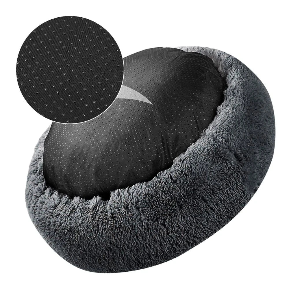 Dog Bed Donut Big Large Round Basket Plush Beds for Dogs Medium Accessories Fluffy Kennel Small Puppy Washable Pets Cat Products
