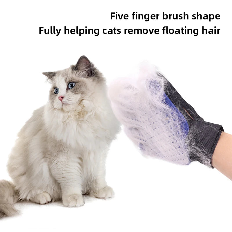 Pet Hair Remover Gloves Cat Dog Massages Bathing Cleaning Grooming Supplies Back Massage Hair Sticking Removal Glove Accessories