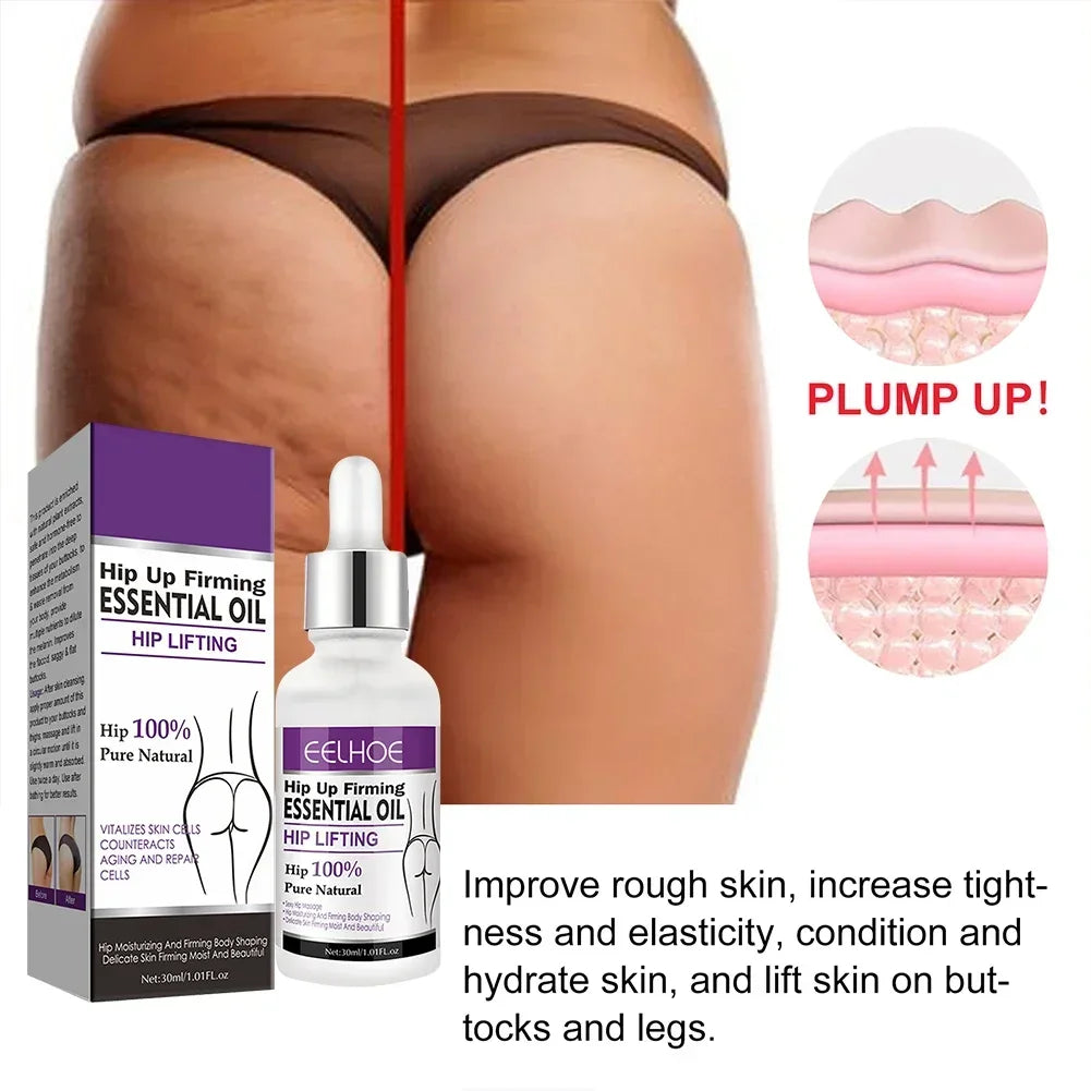 Women Hip Lift Up Buttock Enhancement Essential Oils Enlargement Cream Ass Liftting Up Hip Tightening Massage Essence Serum