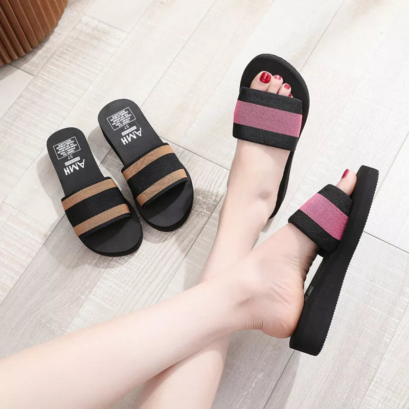 Women Home Slippers Flip Flops Casual Soft Sole Thick Bottom Summer Beach Slippers EVA Anti-slip Outdoor Indoor Slides Shoes