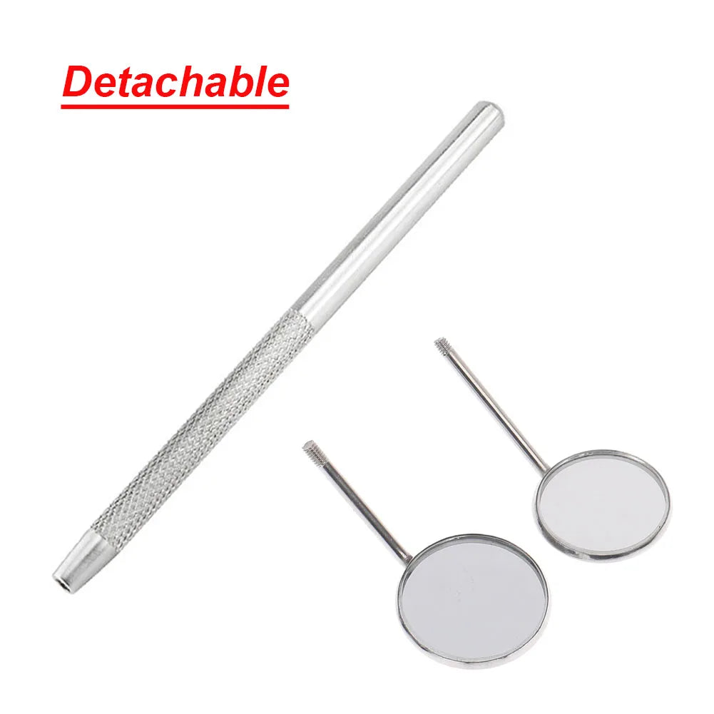 Stainless Steel Dental Lab Mouth Mirror 16cm Oral Hygiene Care Tool Detachable Dentist Clinic Teeth Whitening Inspection Mirror