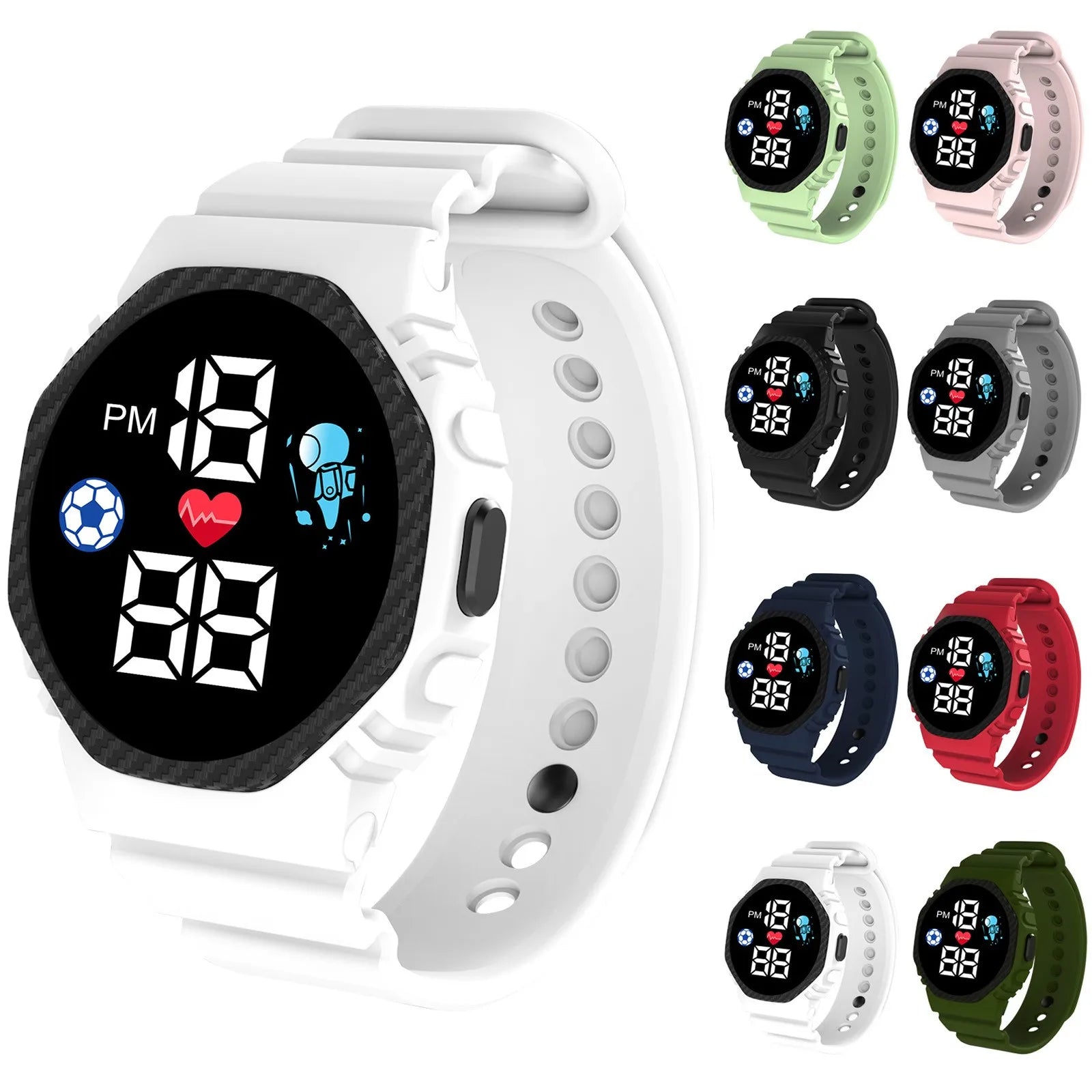 Children's Electronic Watches Life Waterproof Watch For Boys And Girls Fashion Cartoon LED Digital Wristwatch relogio infantil