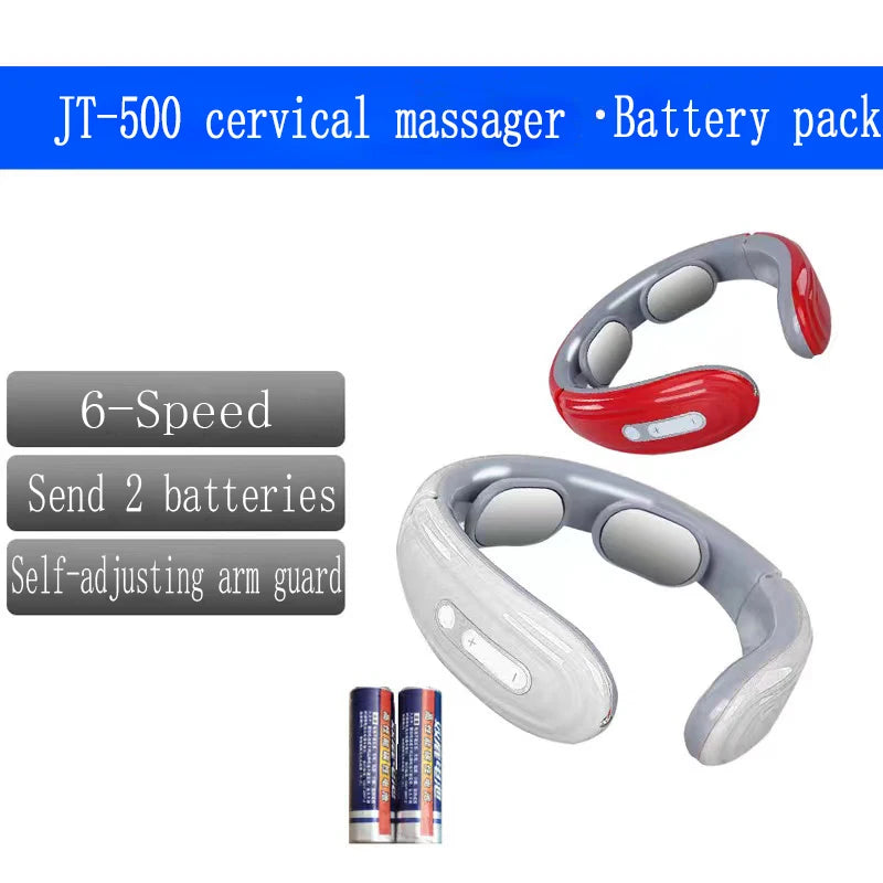 Multi-functional cervical massager, electromagnetic electric shock pulse physiotherapy instrument, neck massager, neck protector