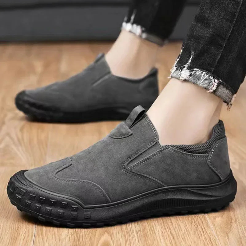 Men's Retro Lightweight Work Shoes Fashion Outdoor Anti Slip Waterproof Wear Resistant Sports Shoes Casual Shoes Travel