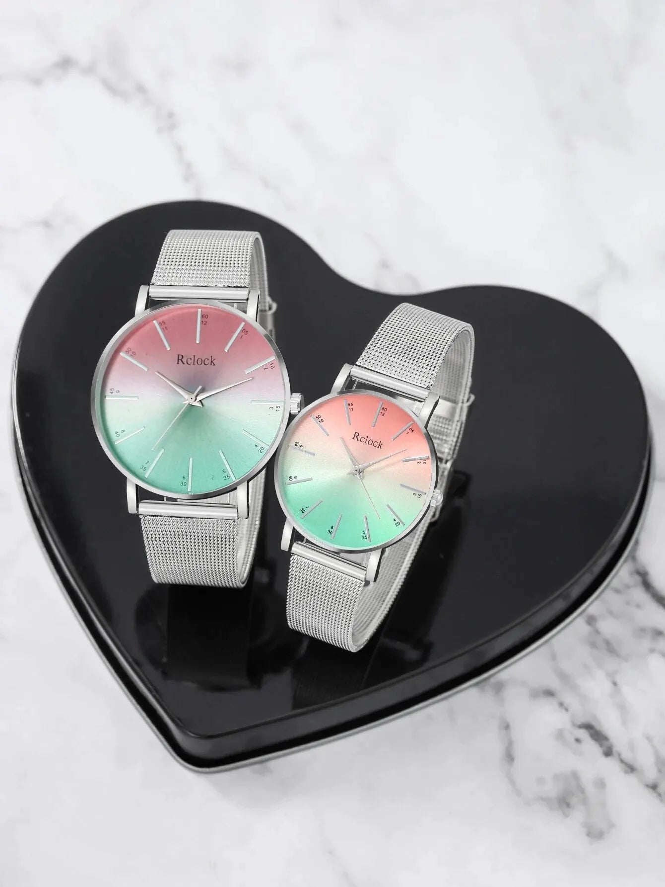 2023 New Couple Simple Watch Fashion Wristwatches For Women And Man Stainless Mesh Quartz Clcok Watch