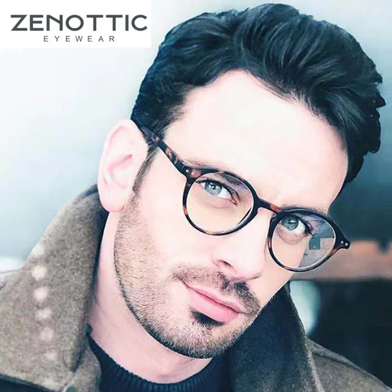 ZENOTTIC 2024 Retro Reading Glasses Anti Blue Light Blocking Readers Fashion Lightweight Eyeglasses Women Men Diopter 0 to 4.0