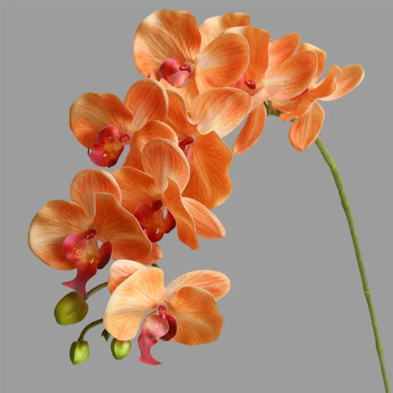 High Quality 3D Moisturizing 93cm Artificial Orchid Flower Hand Feel Artificial Plants Flower Decoration for Home Bedroom Party