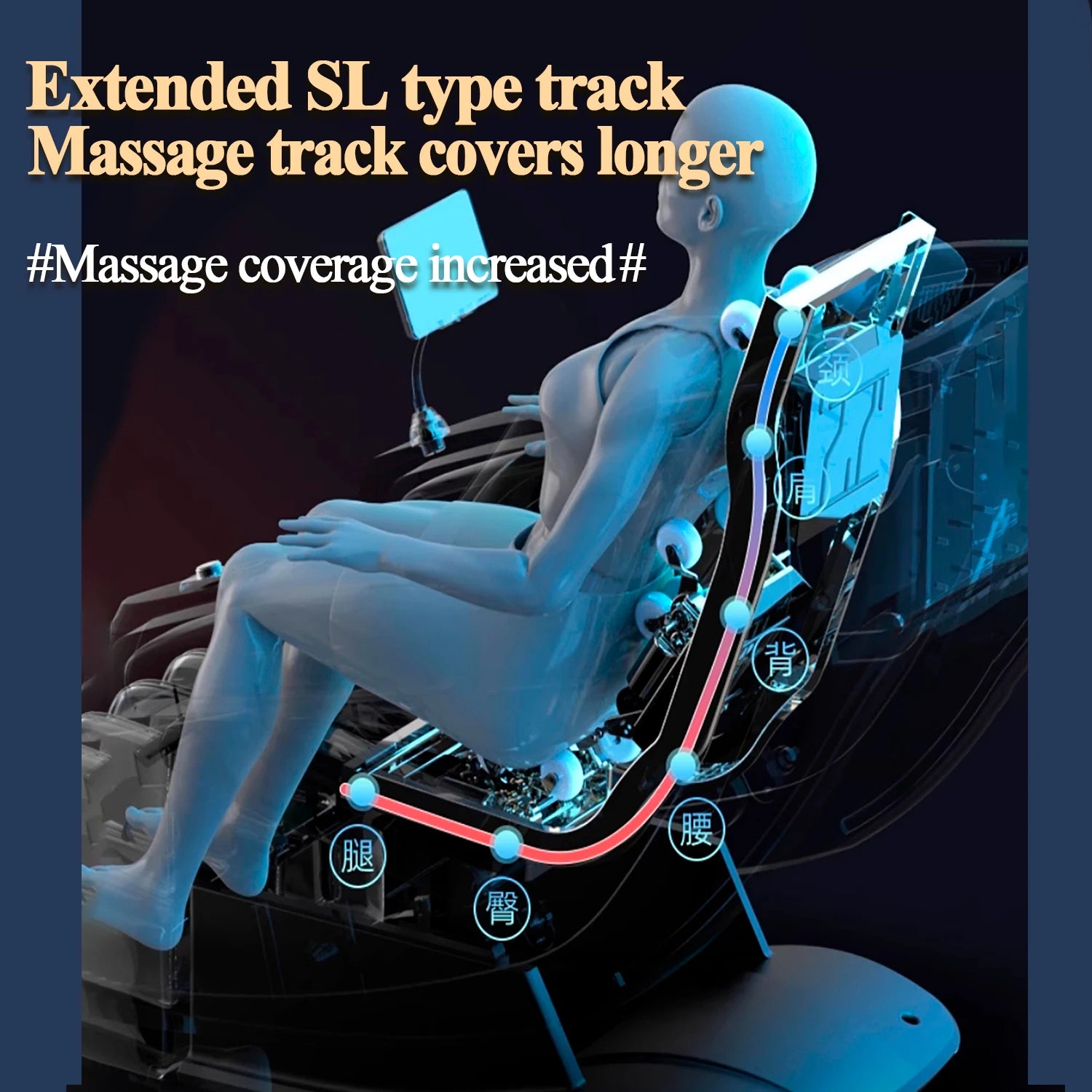3 Year Warranty UKLife Newest Massage Chair 4D Full Body AirBag Zero Gravity Heat AI voice Office Chair Massage Sofa Home Chair