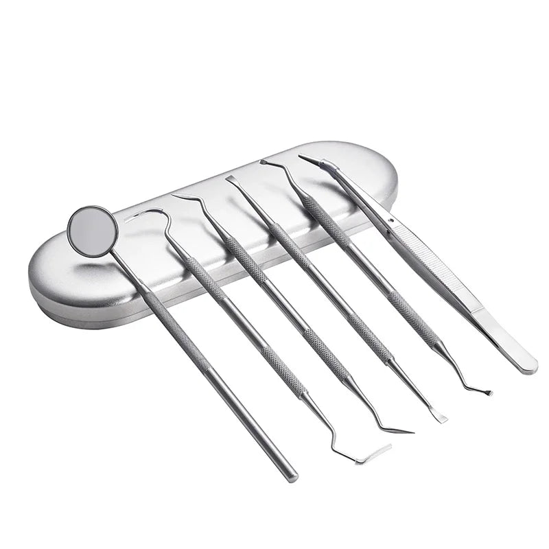 Dental Mirror Sickle Tartar Scaler Teeth Pick Spatula Dental Laboratory Equipment Dentist Gift Oral Care Tooth Cleaning Tools