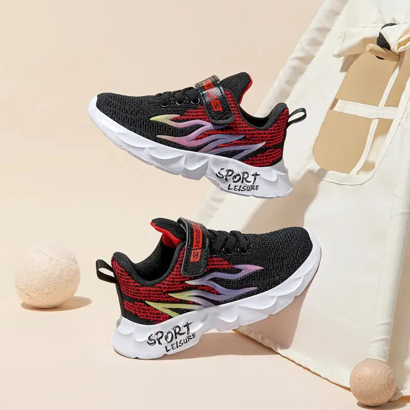Children's Shoes New Sports Shoes Breathable Running Shoes Flying Woven Casual Trendy Shoes