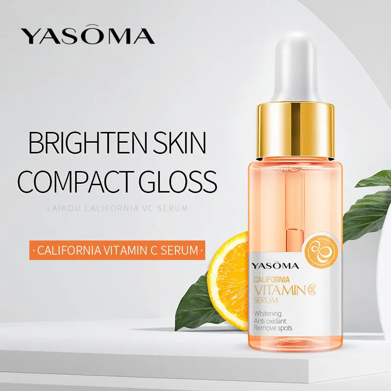 YASOMA Vitamin C Face Serum Brightening Whitening Hydration Anti-Wrinkle Anti-aging Serum Facial Essence Beauty Health Skin Care