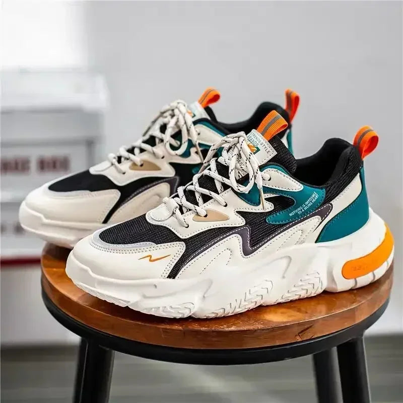 Luxury Mens Sneakers Branded Men's Casual Sneakers 2023 New Quality Shoes for Men Outdoor Fashion Platform Shoes Tenis Masculino