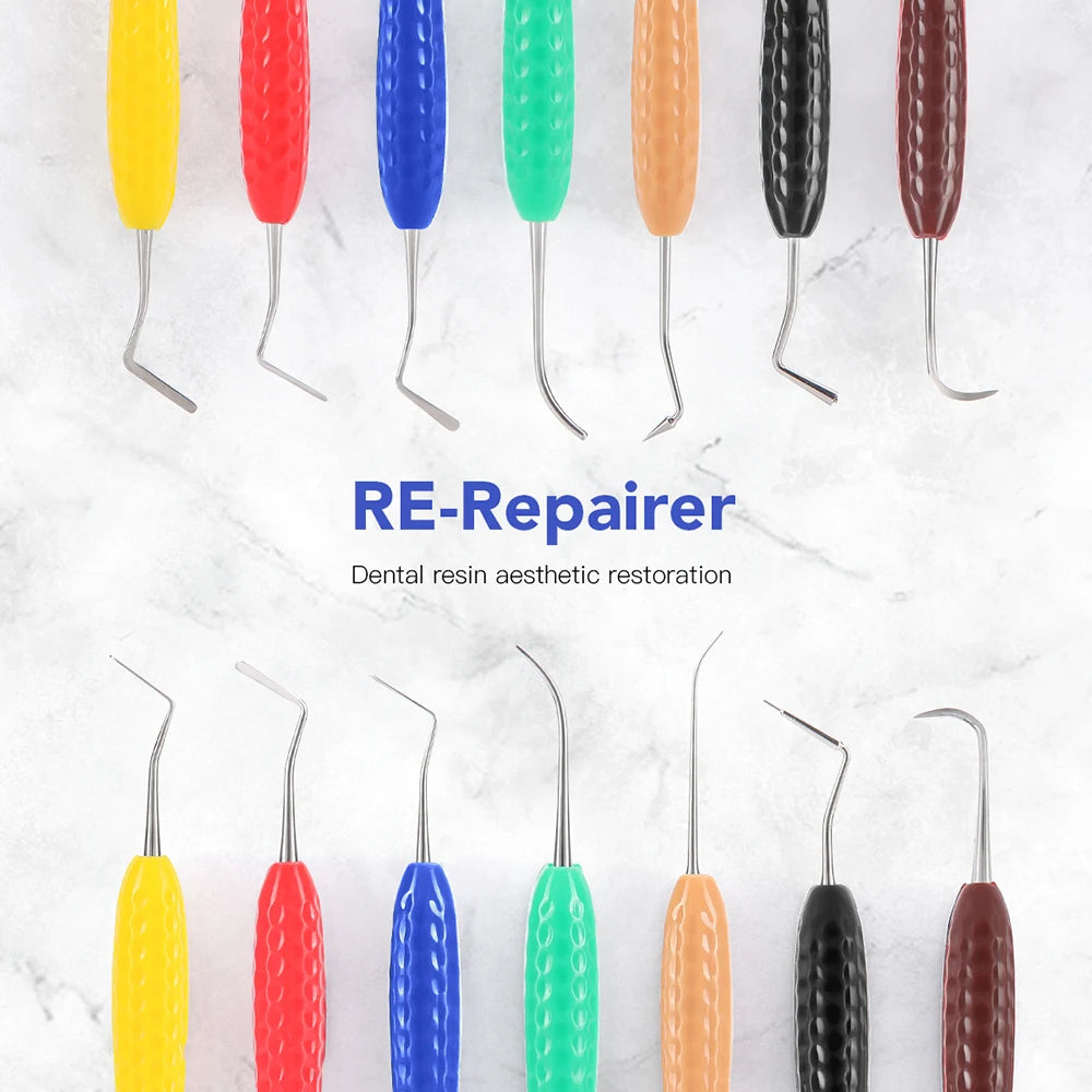 BAISTRA Dental Resin Filler High Quality Aesthetic Restoration Tool Fit for Resin Knife Plastic Dresser 7 Models Optional 1 Pcs