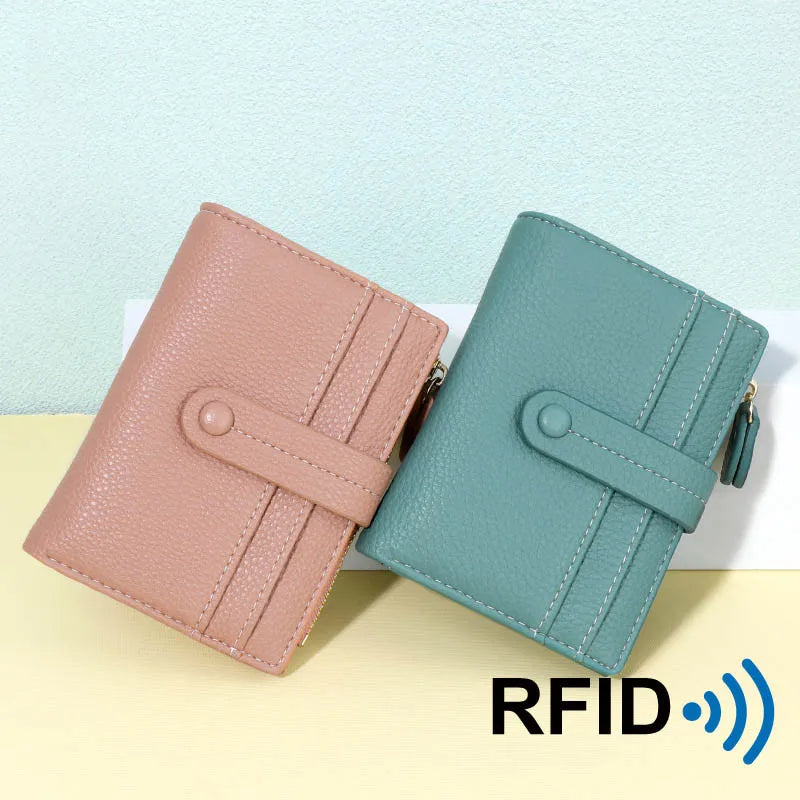 Asulike Foldable Design Purses for Women Convenient Multi-card Position Lady's Wallet RFID Protection large Capacity Card Holder