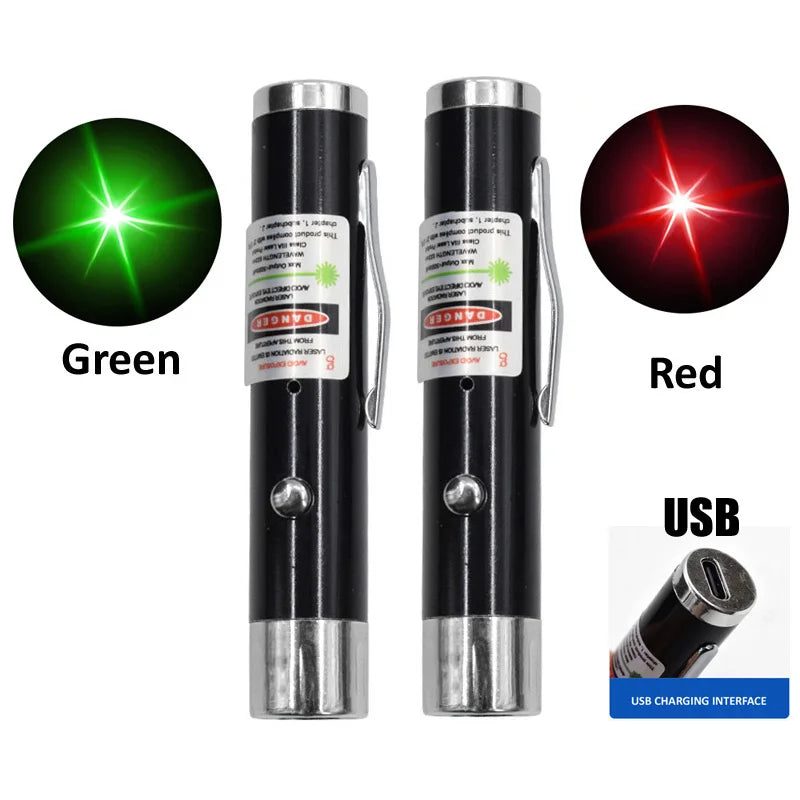 Laser Pointer High Power Fire Military Burning Green/Red Light Visible Beam Powerful Hunting Accessories Cat Toy Torch Laser Pen