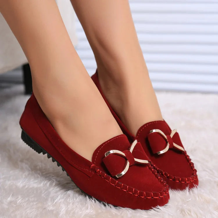Women's Flat Shoes Fashion Casual Lofers 2023  Ladies Elegant Butterfly-Knot Comfortable Shoes Women Soft Classic Office Shoes