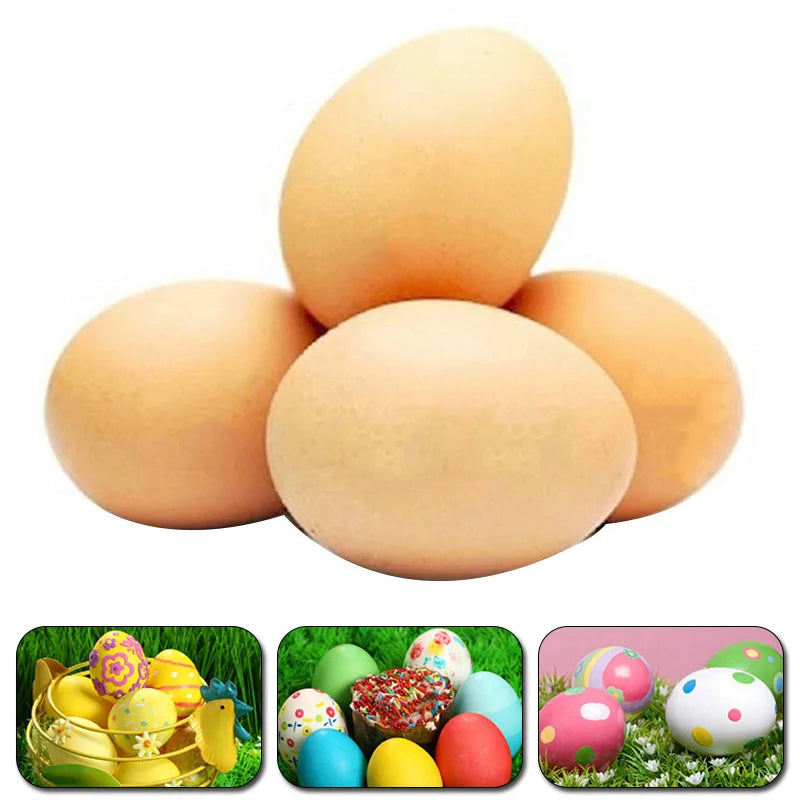 5/10Pcs Chicken House Small Fake Eggs 5.5*4cm Farm Animal Supplies Cages Accessories Guide Chicken Nest Egg Painting