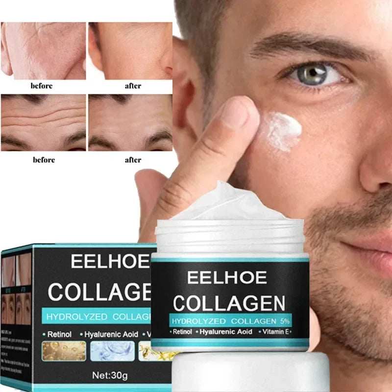 Anti Aging Anti Wrinkle Face Cream Collagen Moisturizing Whitening Facial Skin Care Firming Brighten Day Night Cream for Men