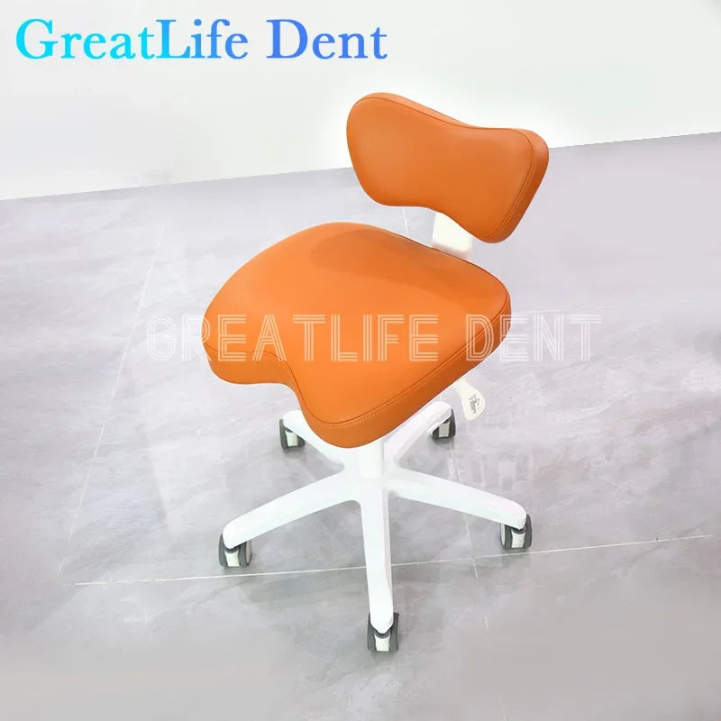 GreatLife Dental Pu Leather Armrest Dental Chair Seat Dentist Lifting Swivel Hospital Nurse Assistant Sitting