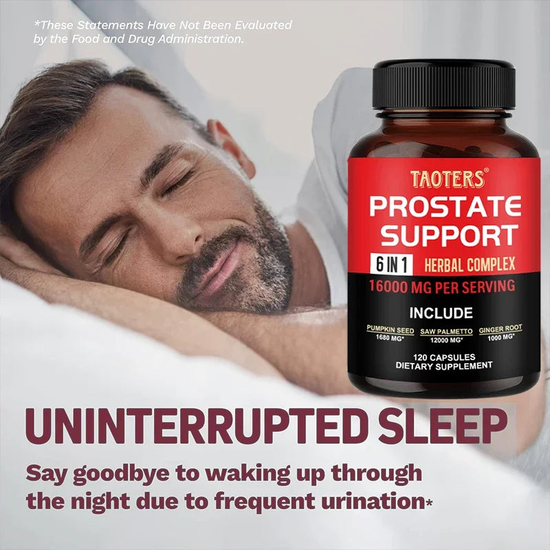 6in1 Prostate Support 16000MG Restores Mood, Urinary Tract Infection Health and Immune System