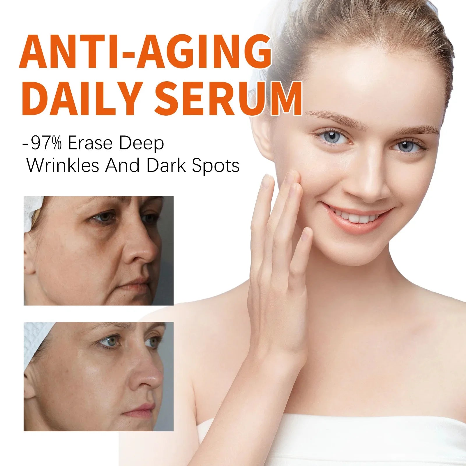 Collagen Boost Face Serum Anti Aging Dark Spot Corrector Wrinkles Removal Tightening Lifting Brightening Hydrating Essence 30ml