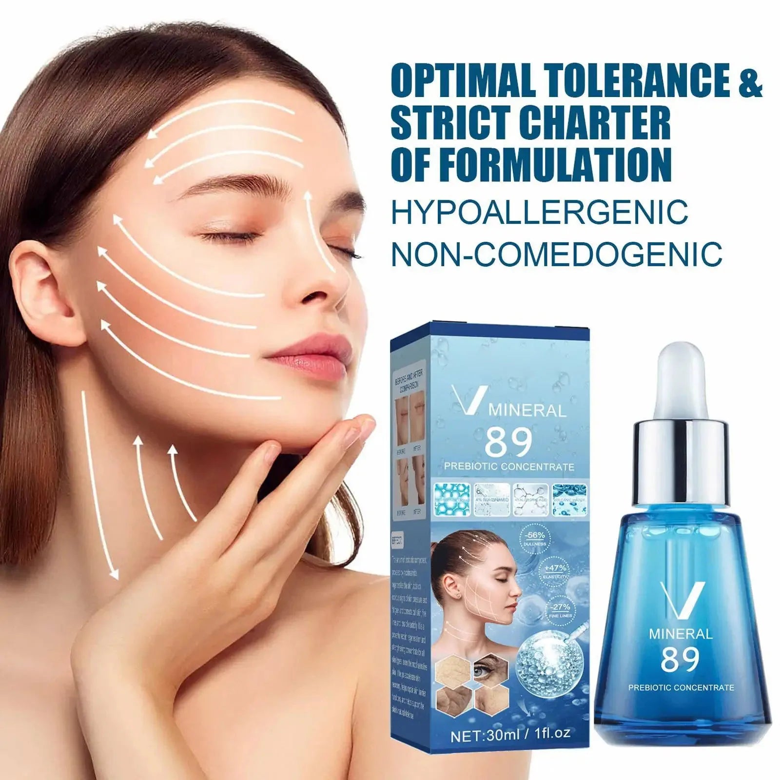 V89 Probiotic Concentrate Anti-Wrinkle Serum Hyaluronic Acid Anti Aging Brightening Cream Facial Lifting Firming Daily Skin Care