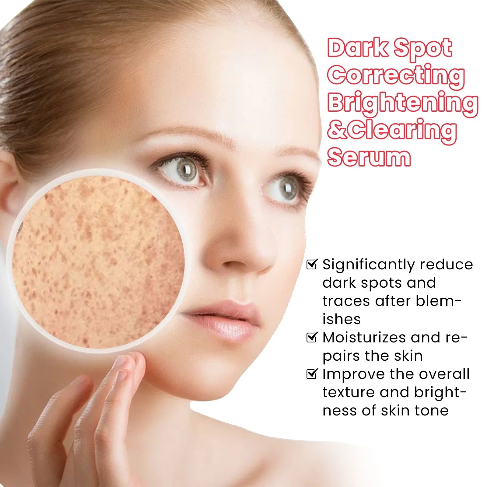 EELHOE Dark Spots Removal Serum Lightening Melasma Fade Pigmentation Freckles Melanin Brighten Hydrating Whitening Freckle Cream