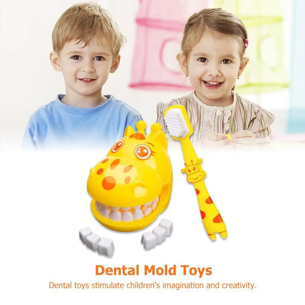Kids Pretend Play Toy Dentist Check Teeth Model Sets  Kits Educational Role Play Simulation Learning Toy for Childr