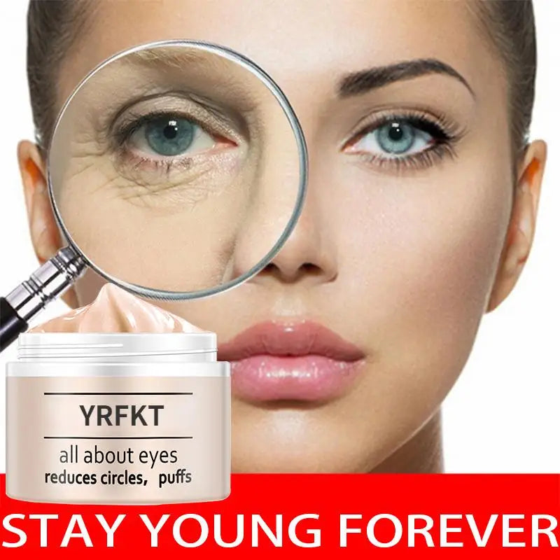Peptide Anti Wrinkle Black Eye Cream, Serum Gel, Compact Whitening Edema, Eye Care Dark Circle Remover  Eye Cream