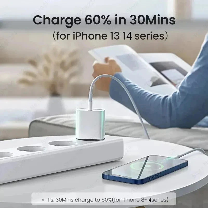 PD 30W For Apple Fast Charger For iPhone 15 11 12 13 14 Pro Max XR X XS Max 8 Plus Phone Charger Cable Fast Charging Accessories