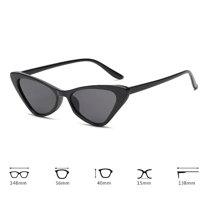 Fashion Cat Eye Sunglasses Women Vintage Oversized Shades UV400 Triangle Sun Glasses Female Goggle Eyewear Gafas De Sol
