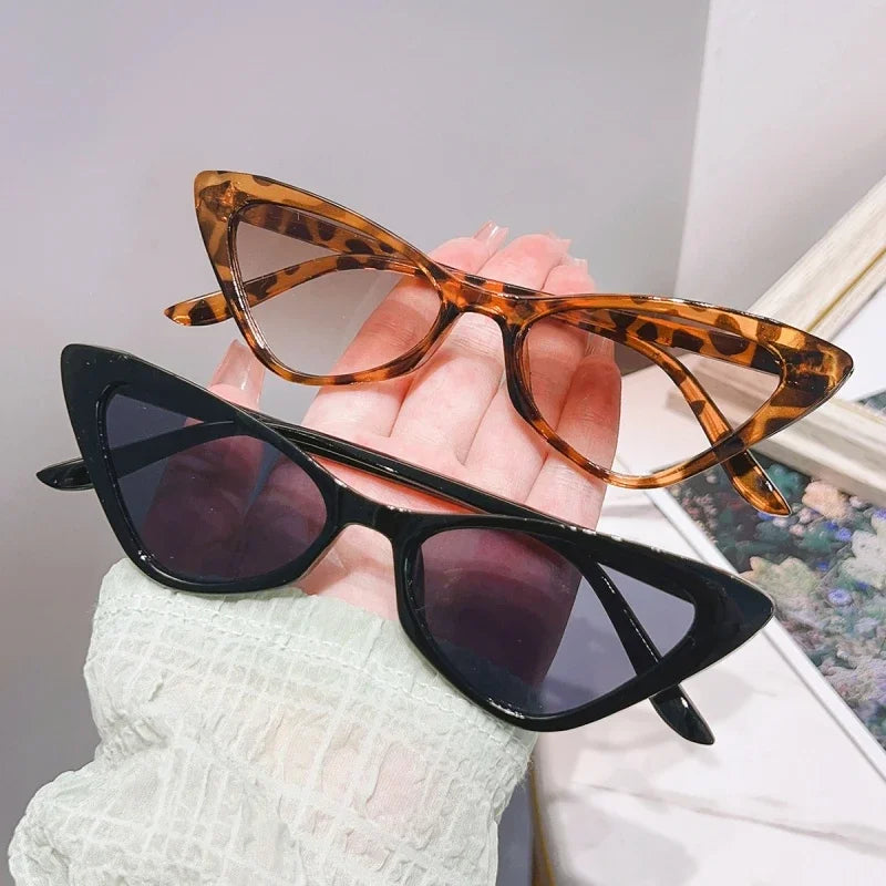 Fashion Cat Eye Sunglasses Women Vintage Oversized Shades UV400 Triangle Sun Glasses Female Goggle Eyewear Gafas De Sol