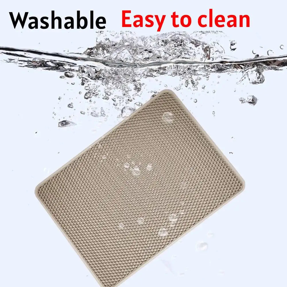 Double Layer EVA Cat Litter Pad Large Waterproof Non-slip Sand Basin Filter Kitten Dog Washable Easy Cleaning Pet Accessories