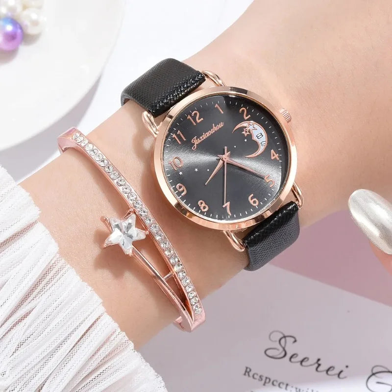 Women Fashion White Watch Quartz Leather Ladies Wristwatches 2024 New Brand Simple Number Dial Woman Clock Montre Femme Relojes