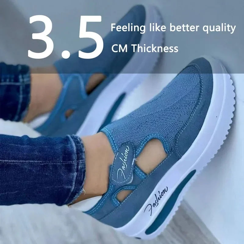 Shoes Womens Sneakers Female Casual Shoes 2023 Summer New Breathable Mesh Ladies Sport Shoes Vulcanized Women Platform Sandals