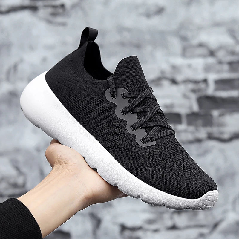 2024 New Men Sneakers Comfortable Soft-sole Casual Walking Shoes Lightweight Breathable Male Loafers Trainer Gym Jogging Shoes