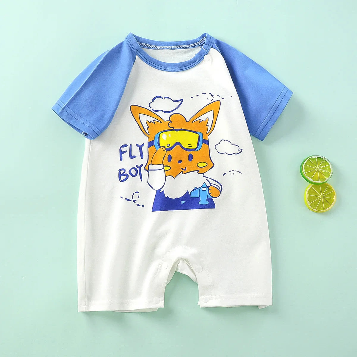 2023 Summer Infant Toddler Bodysuits Baby Boys Girls Cotton One-Pieces Newborn Casual Soft Short Sleeve Romper Jumpsuit Romper