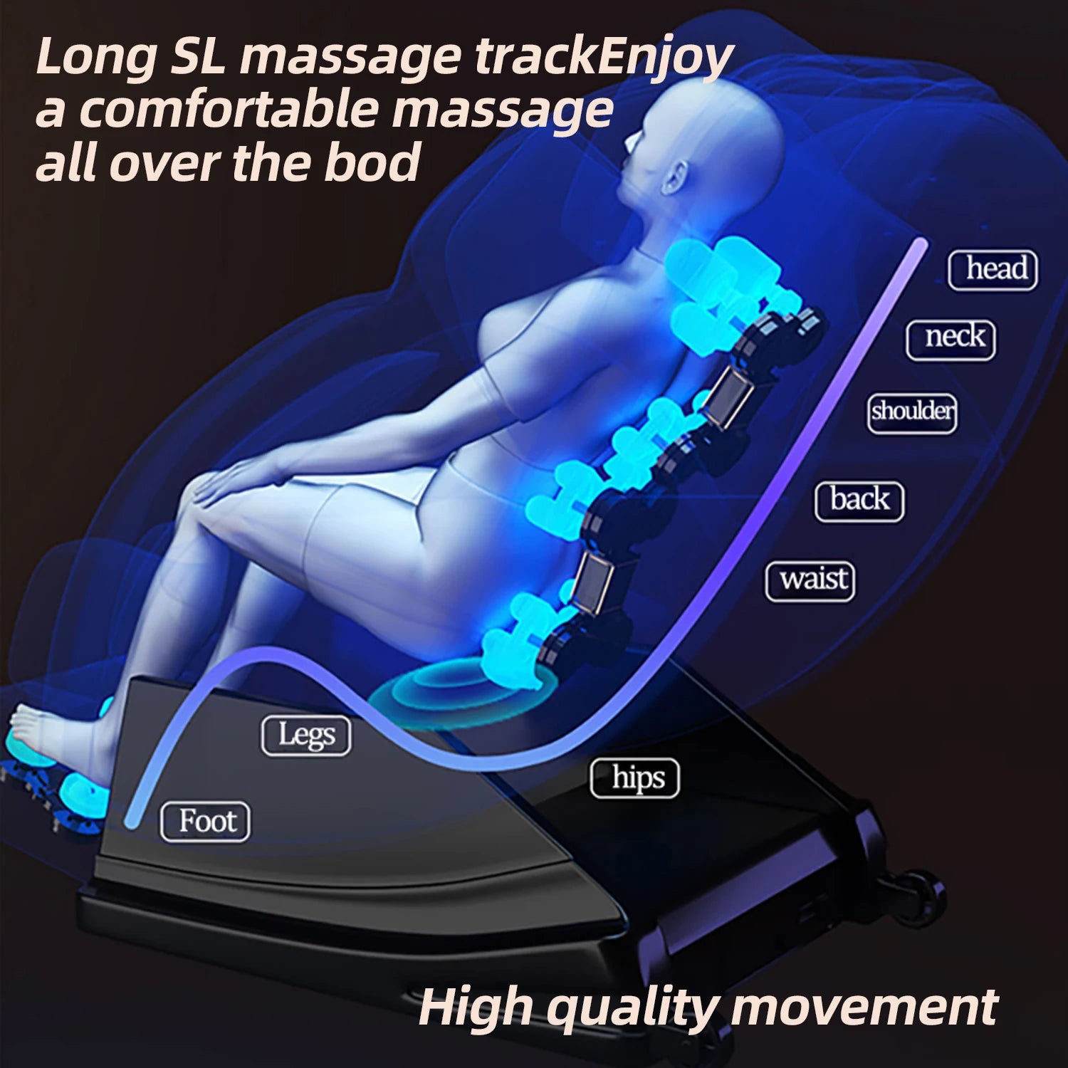 Massage Chair 4d Zero Gravity Intelligent Full Body Multi-Function Bluetooth Music U-shaped Pillow Massage Chairs Full Body Sofa
